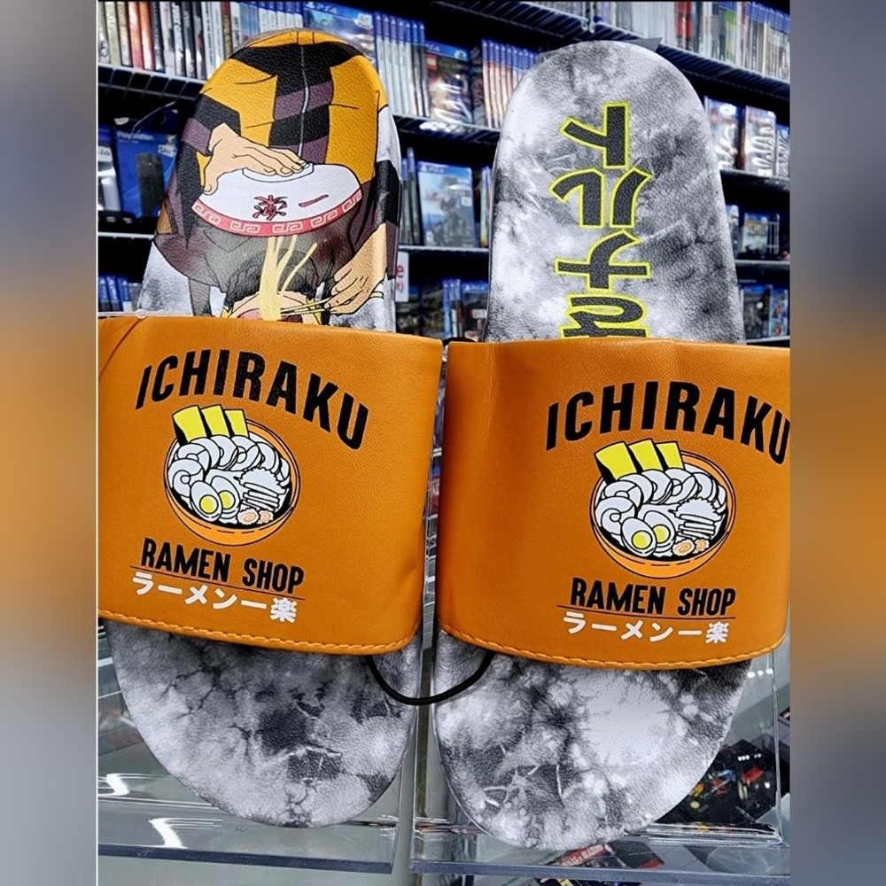 Bioworld Naruto Ichiraku Ramen Shop Slides NWT Size M (read description)